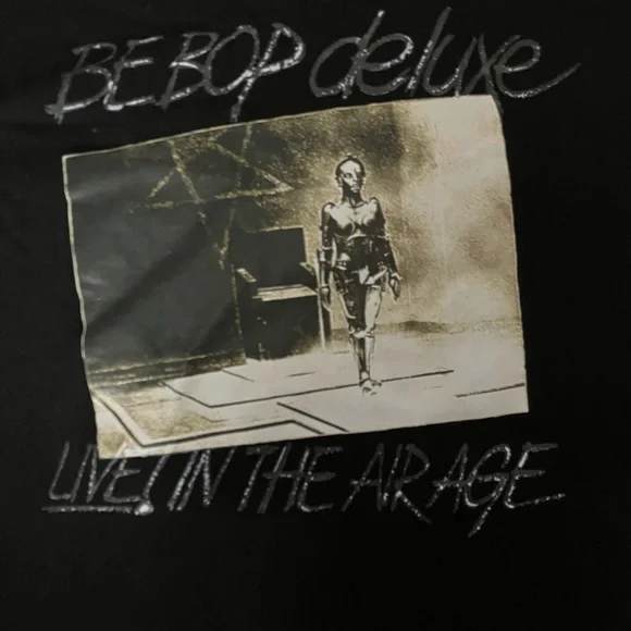 Bill Nelson’s Be Bop deluxe LiVE IN THE AIR AGE Tshirt Men’s Sz 3XL LP Art NEW - Picture 4 of 4